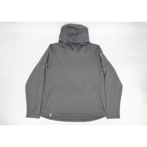 Donald Ross Sport Alasdair Hoodie Mens Large Gray Knit Performance Pullover Golf